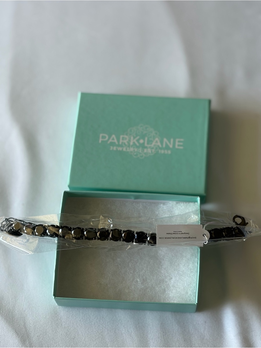 Park Lane Black Faceted Crystal Bracelet